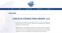 Desktop Screenshot of lincolnconsultinggroup.com